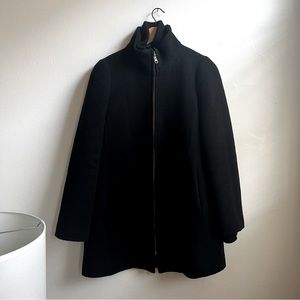 J.Crew black Italian wool coat, SIZE 6